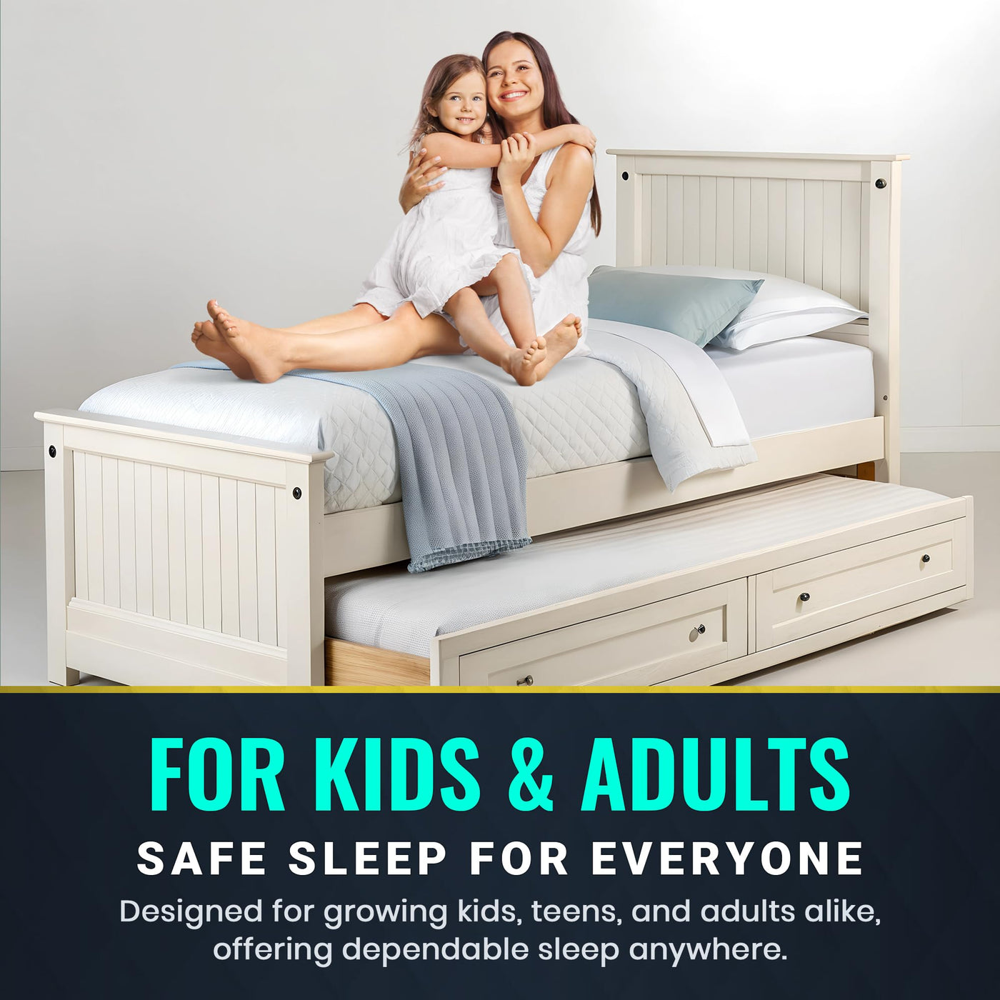6-Inch Foam Twin Mattress - Water-Resistant Cover
