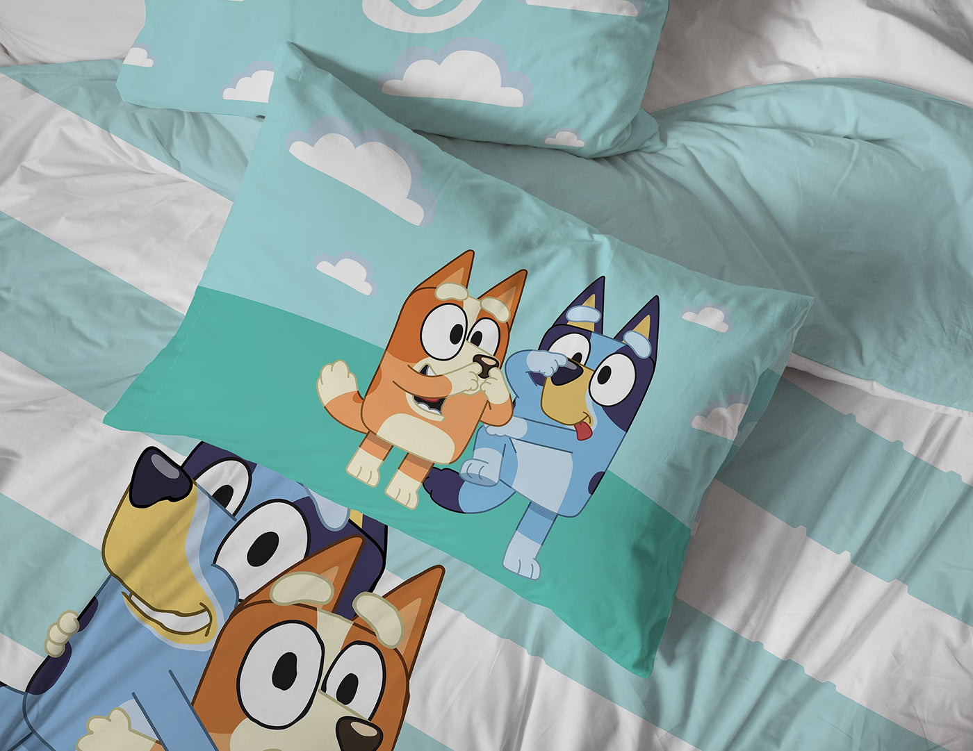Kids Full Bedding Set - Bluey Theme (7-Piece)