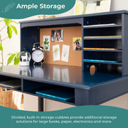 Kids Media Desk & Chair Set - Navy