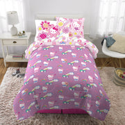 Kids Twin Bedding Set - Hello Kitty Theme (5-Piece)