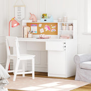 Kids Study Desk & Chair Set with Hutch
