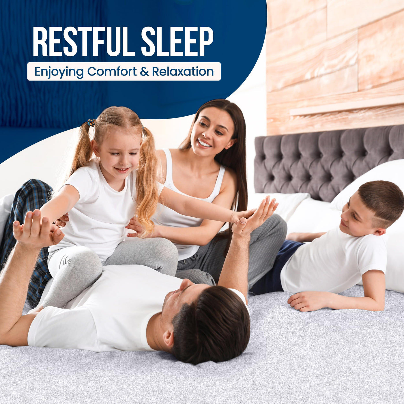 Waterproof Twin Mattress Protector - White