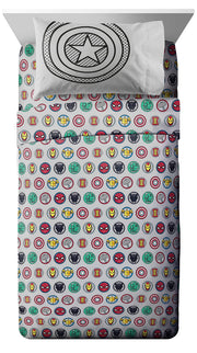 Kids Twin Bedding Set - Avengers Theme (5-Piece)