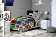 Kids Twin Bedding Set - Avengers Theme (5-Piece)
