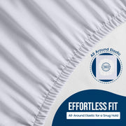 Waterproof Twin Mattress Protector - White