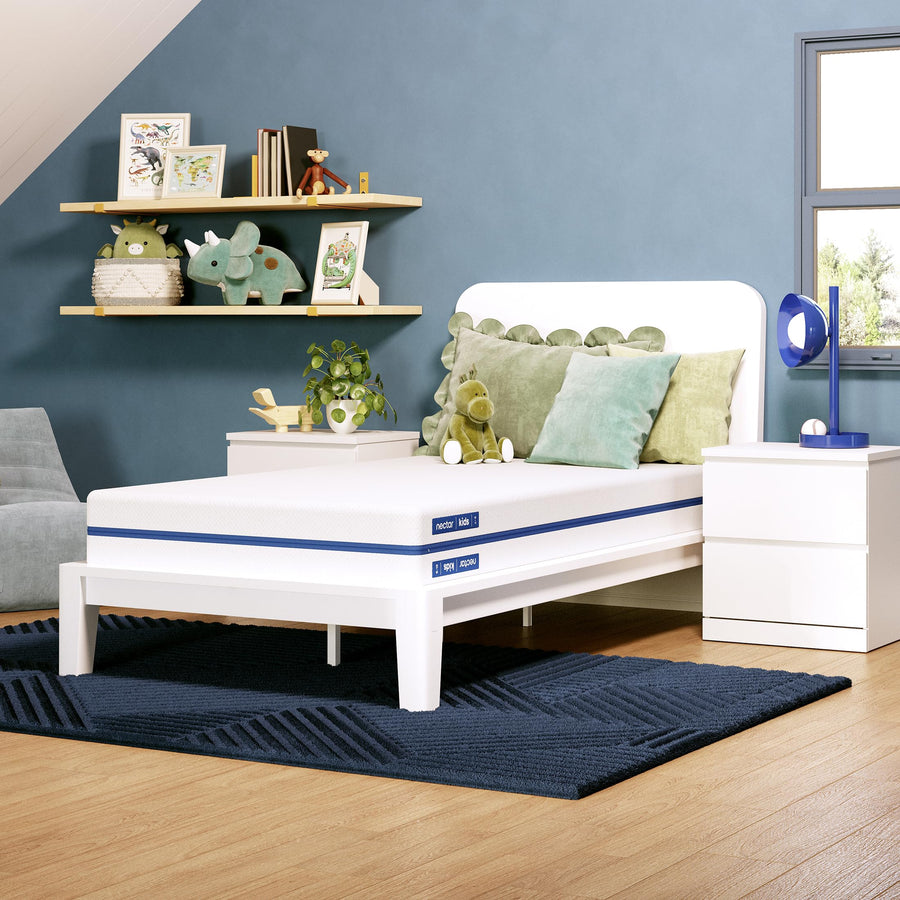Kids Twin Memory Foam Mattress - 8" Dual-Sided Design